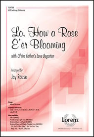 Lo, How a Rose E'er Blooming SATB choral sheet music cover Thumbnail